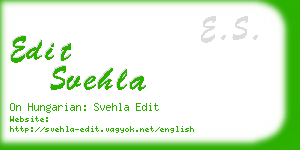 edit svehla business card